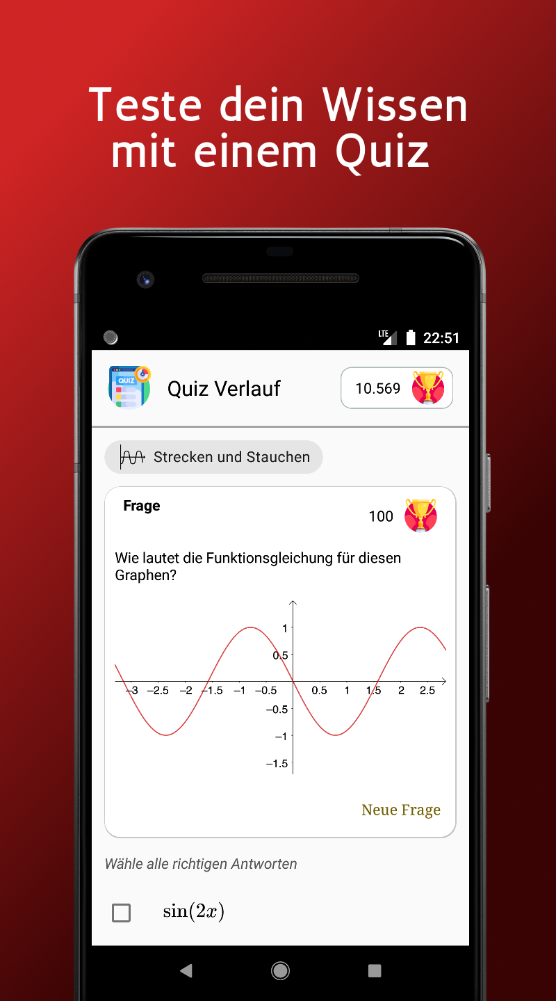 Teste dein Wissen mit einem Quiz